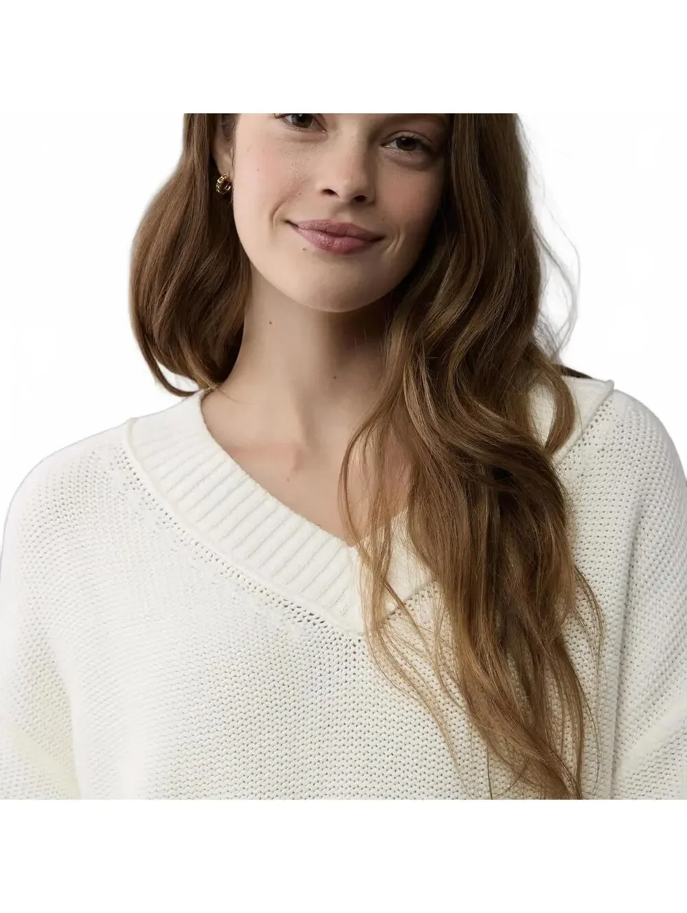 AE Long Weekend V-Neck Sweater American Eagle NWT White XL